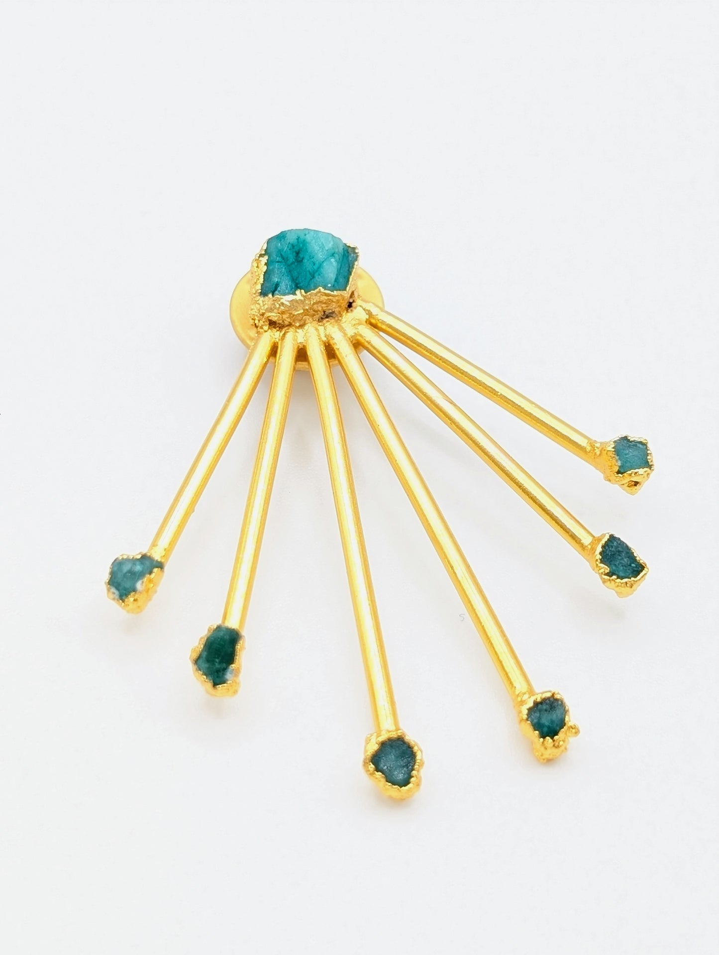 Amia Emeralds Brooch