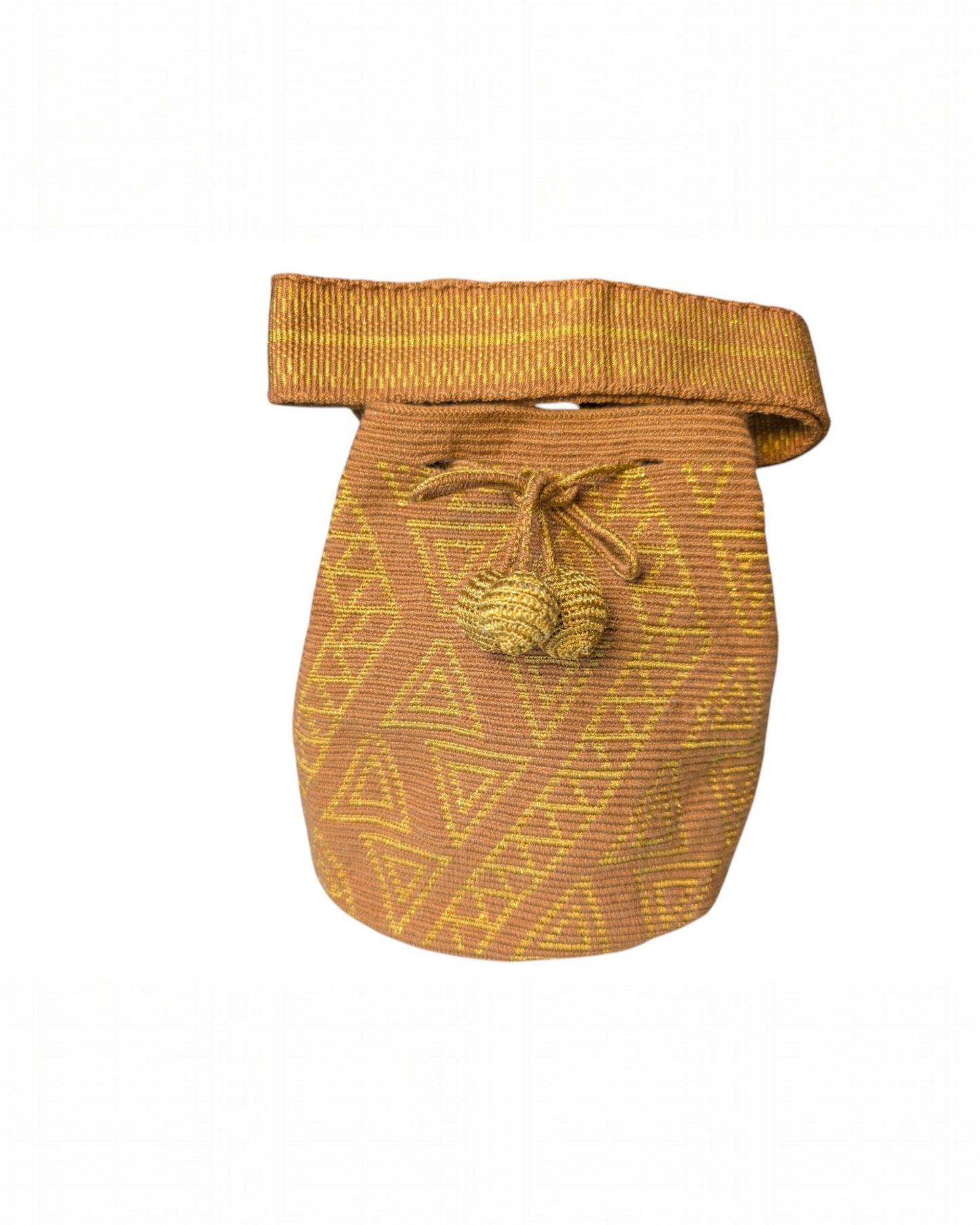 Gold and Silk thread Mochilas