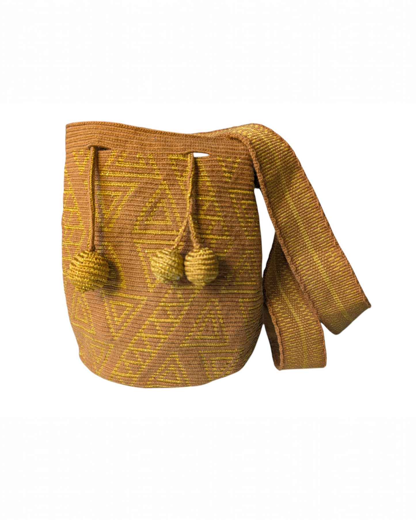 Gold and Silk thread Mochilas