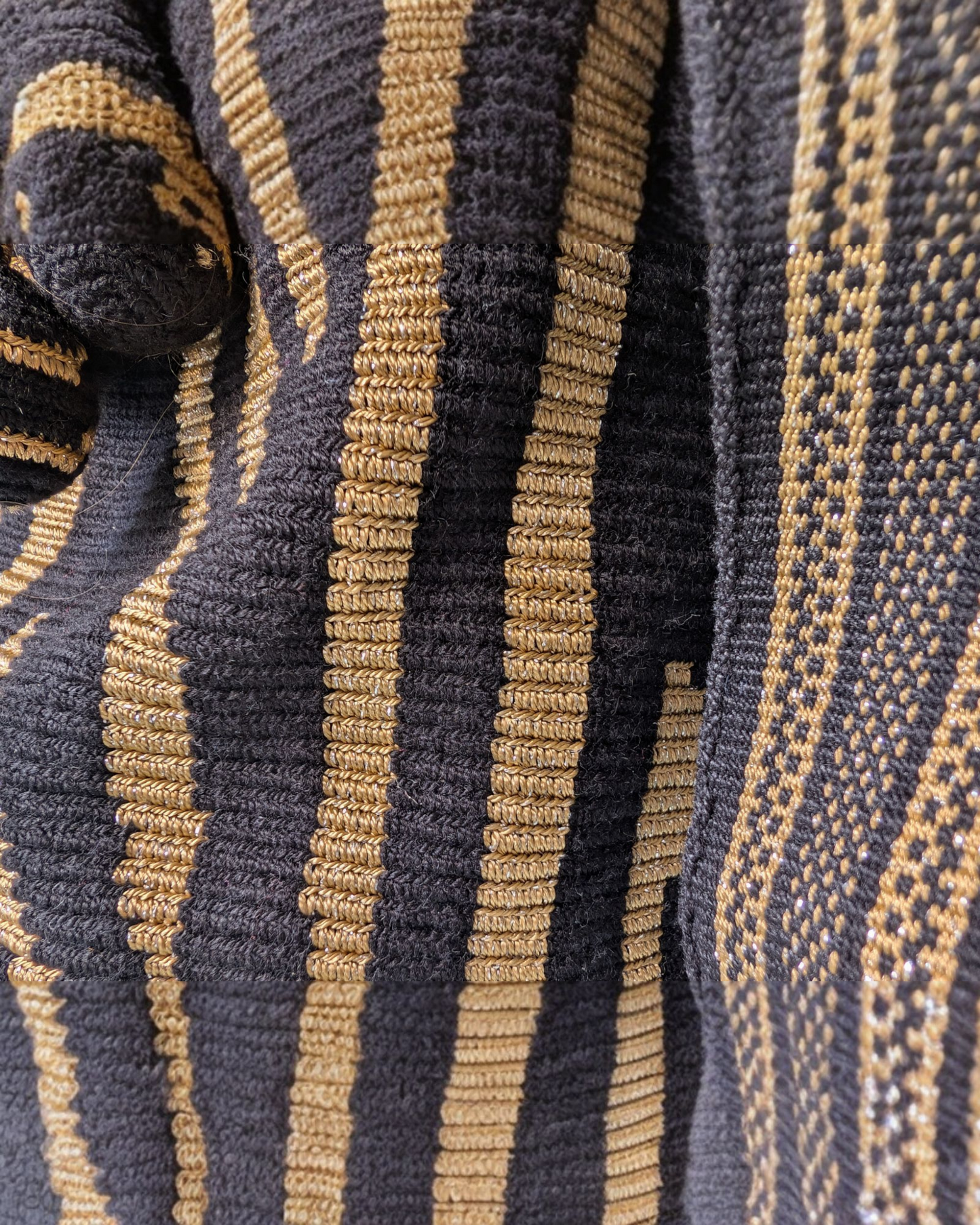 Gold and Silk thread Mochilas