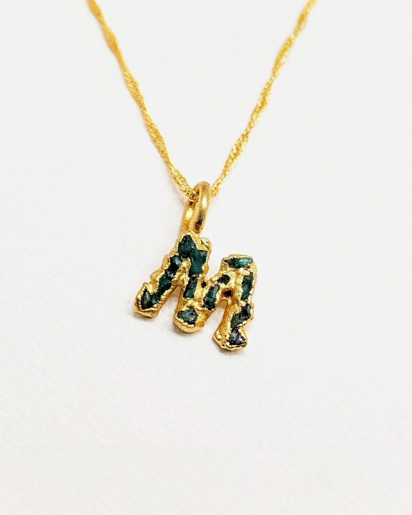 Lettera Rustica Pendant Necklace