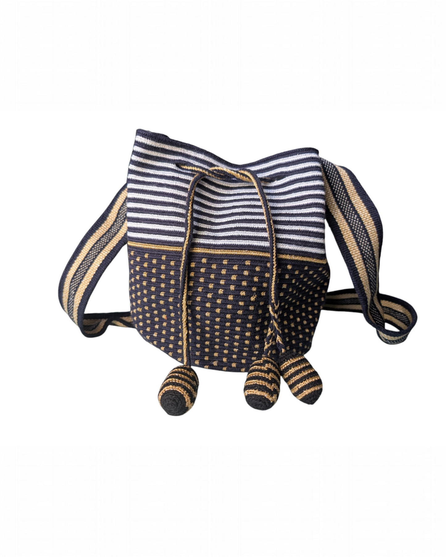 Gold and Silk thread Mochilas