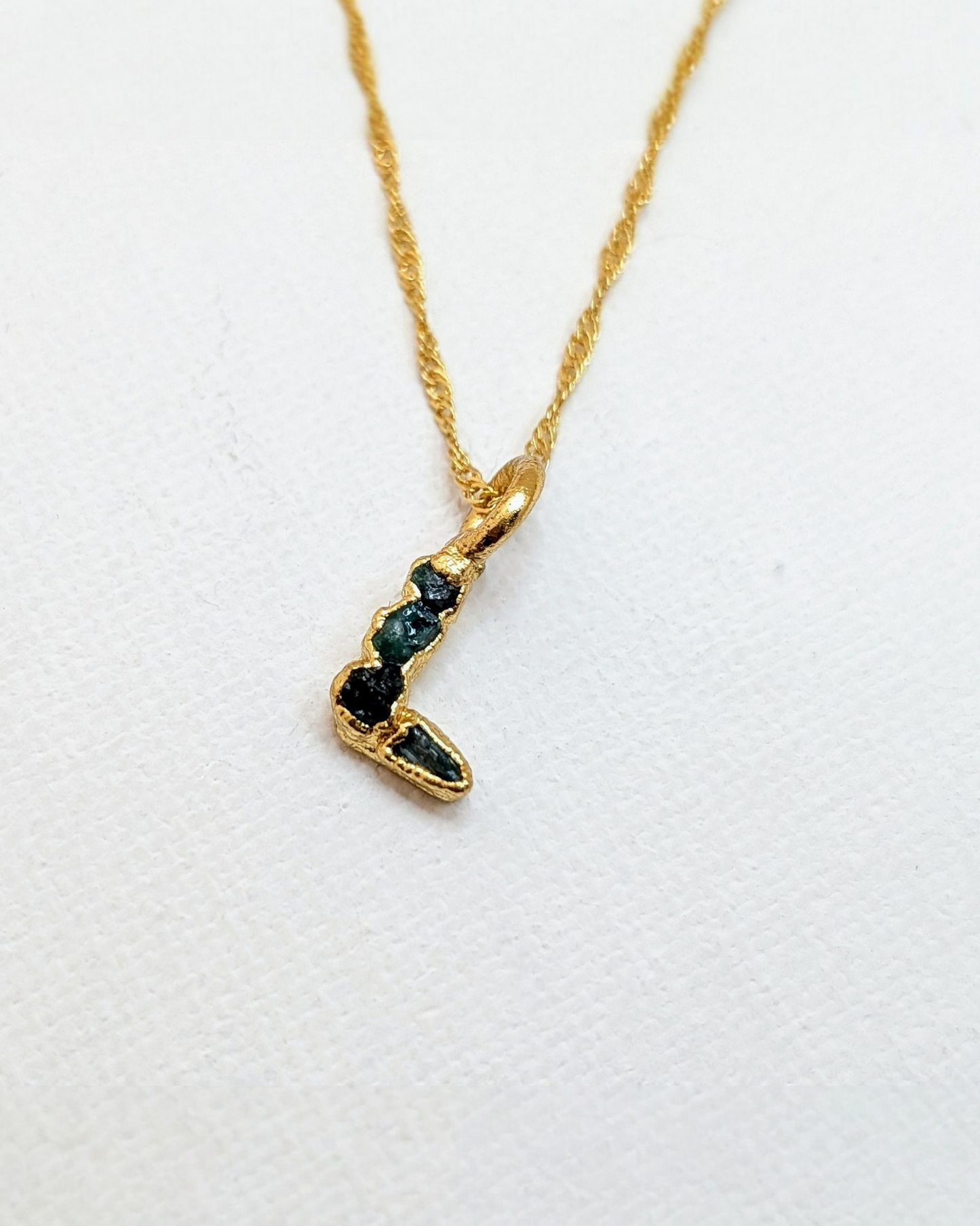 Lettera Rustica Pendant Necklace