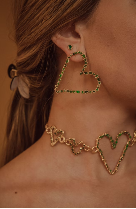 Maxi Heart Hoop Earrings