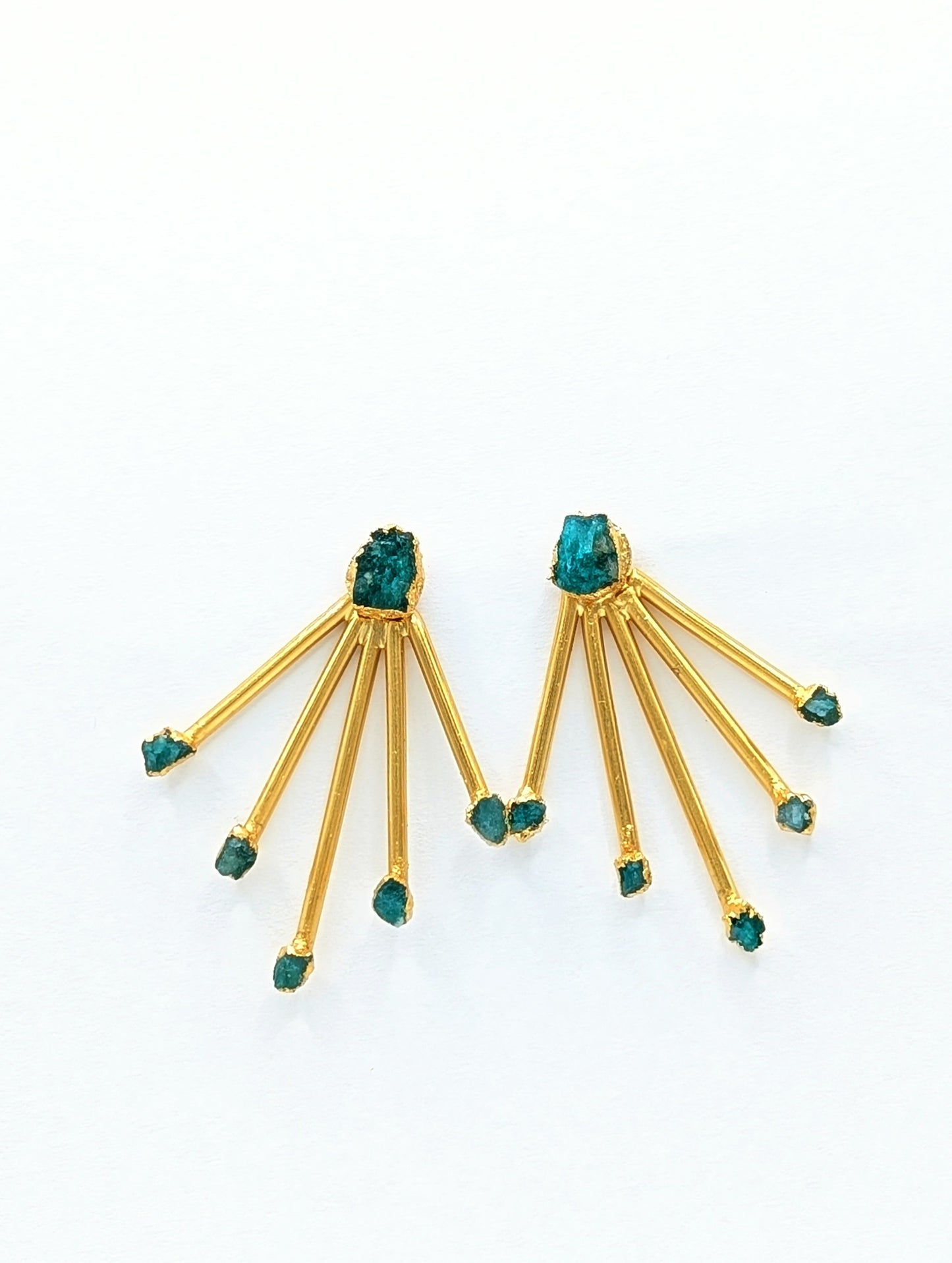 Amia 2 in 1 Emerald Earrings