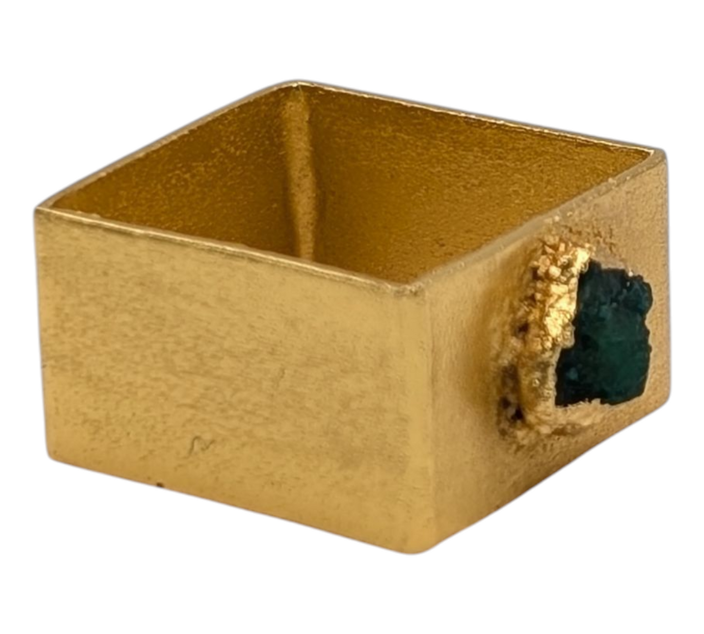 Square Emerald Alma Ring