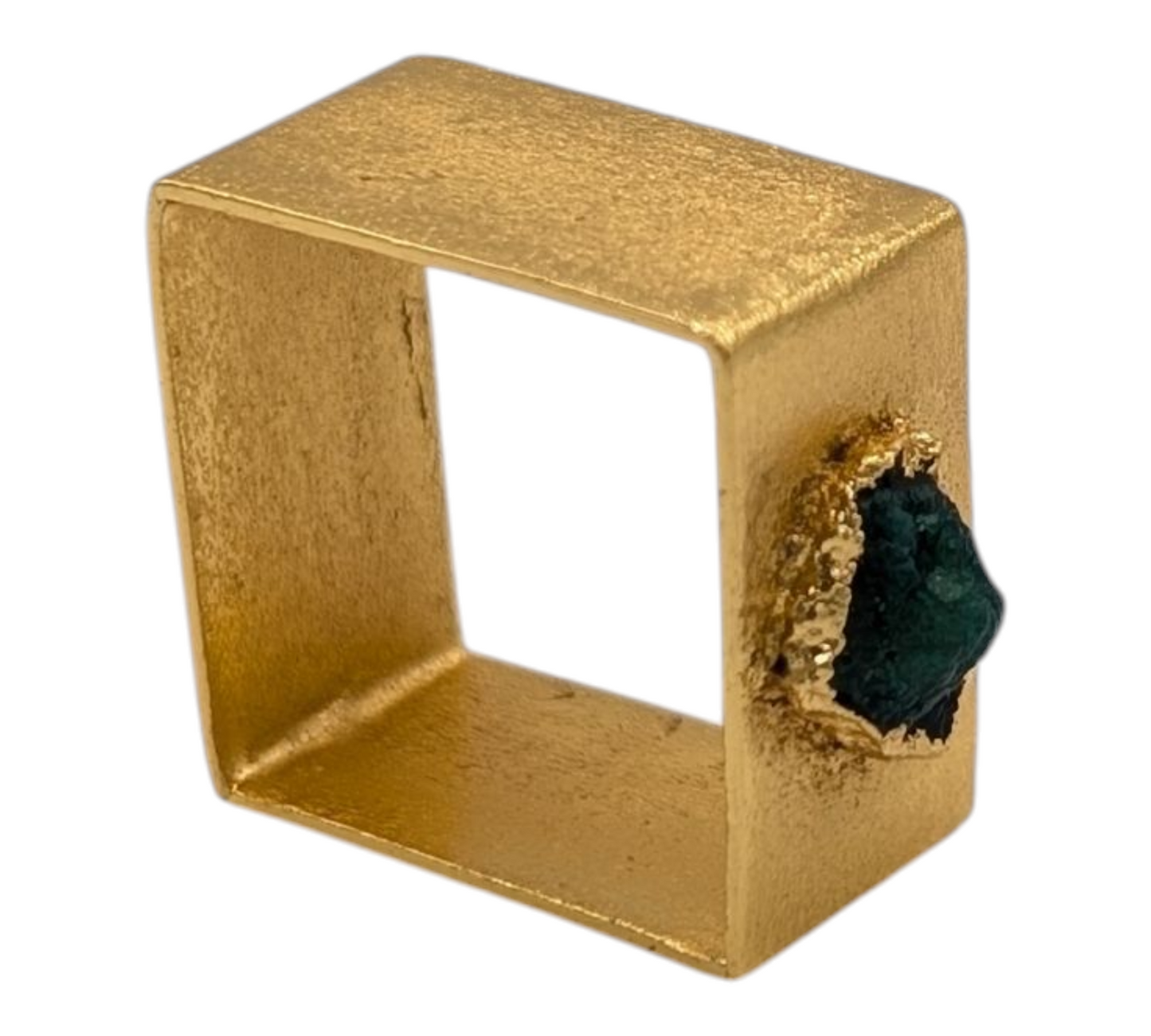 Square Emerald Alma Ring