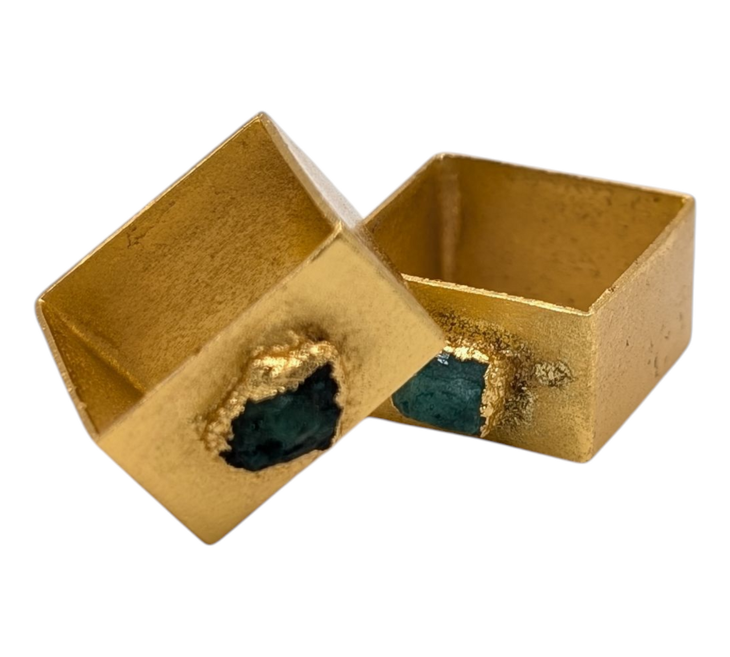 Square Emerald Alma Ring