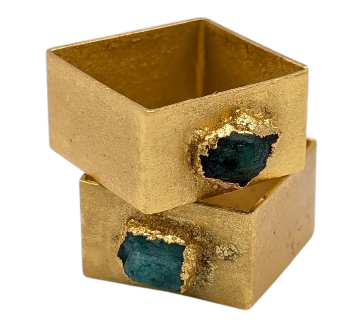 Square Emerald Alma Ring