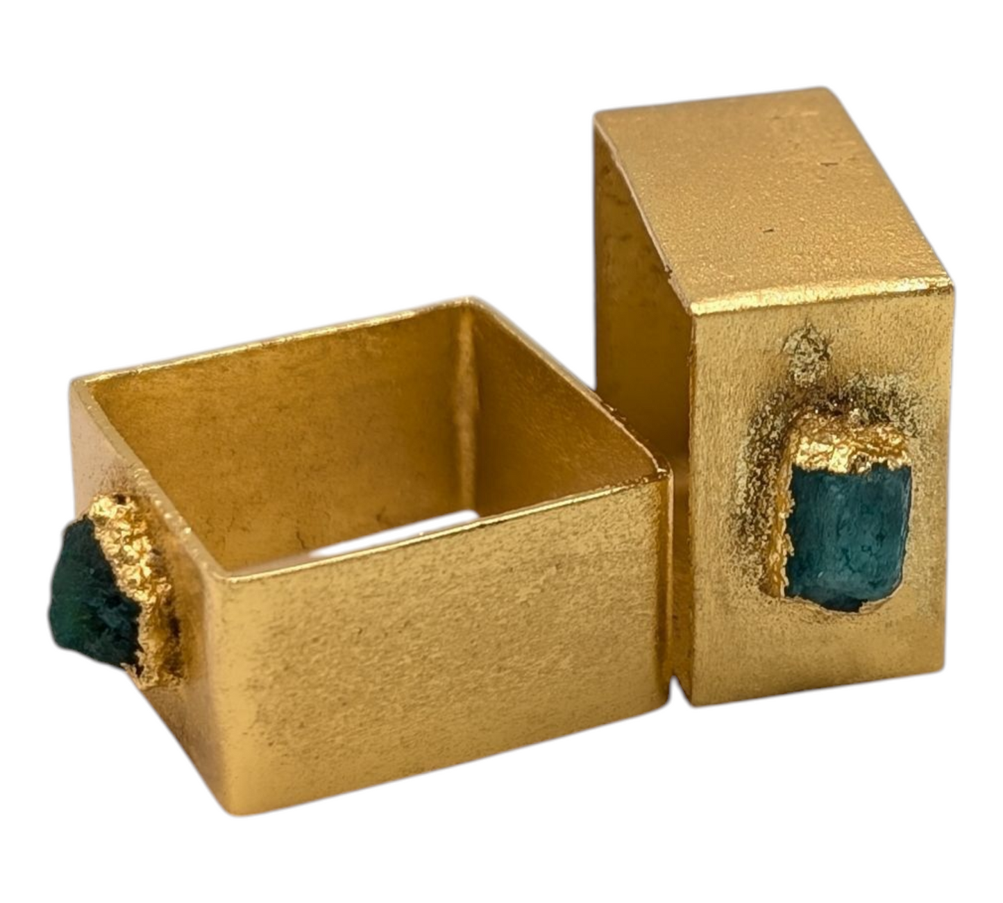 Square Emerald Alma Ring