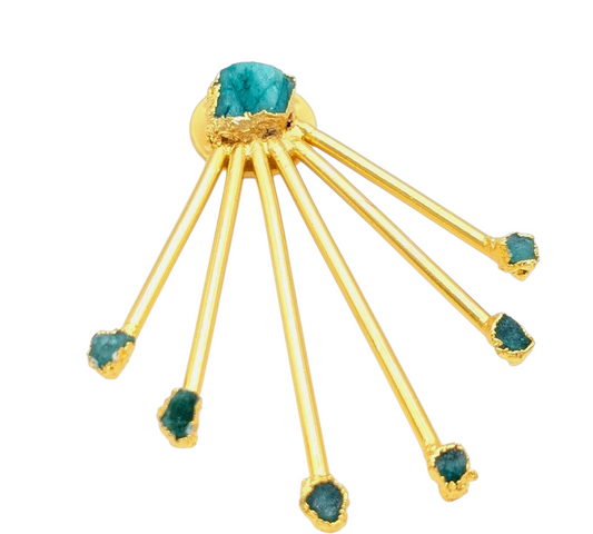 Amia Emeralds Brooch