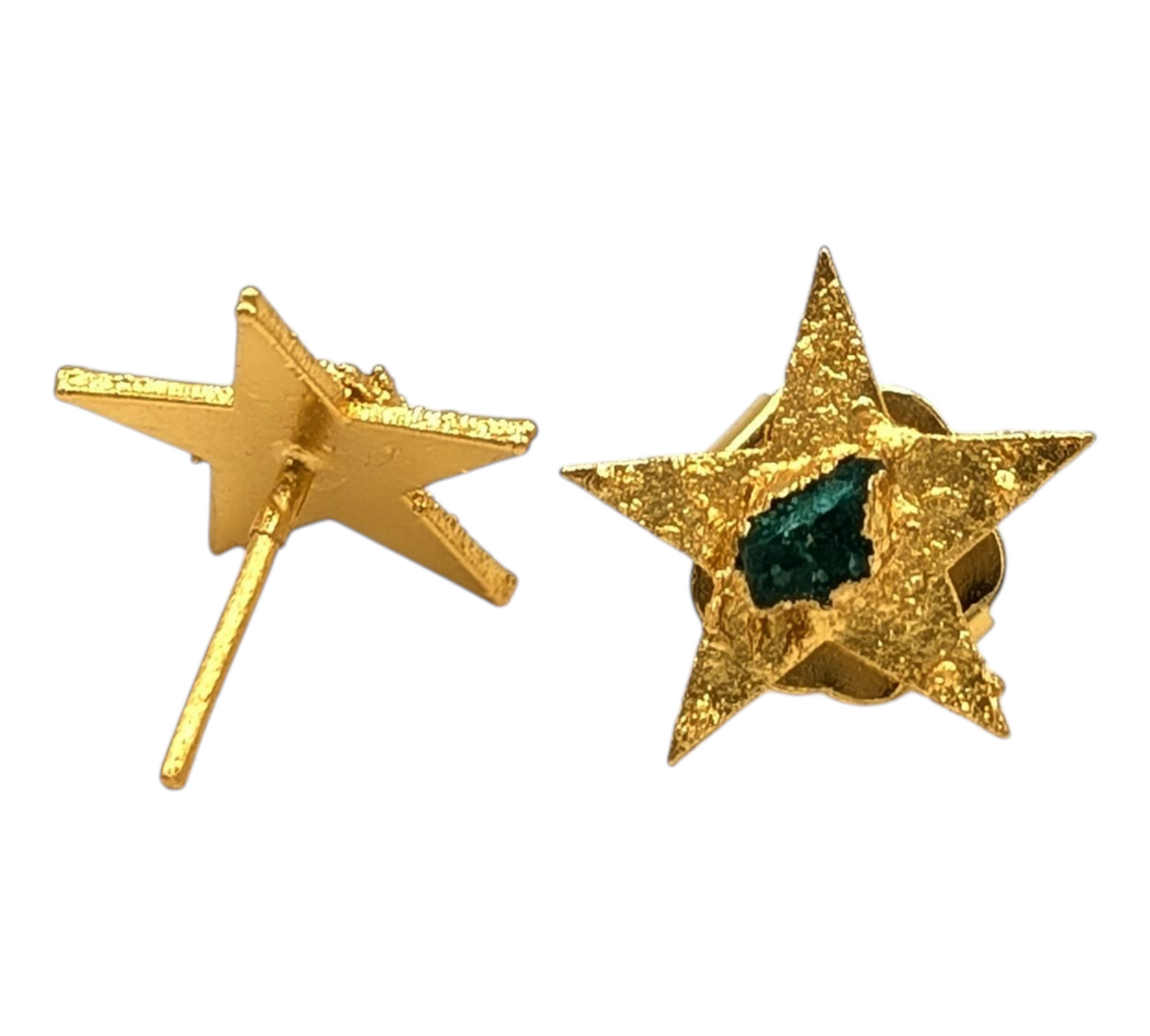 Alma Emerald Star Earrings