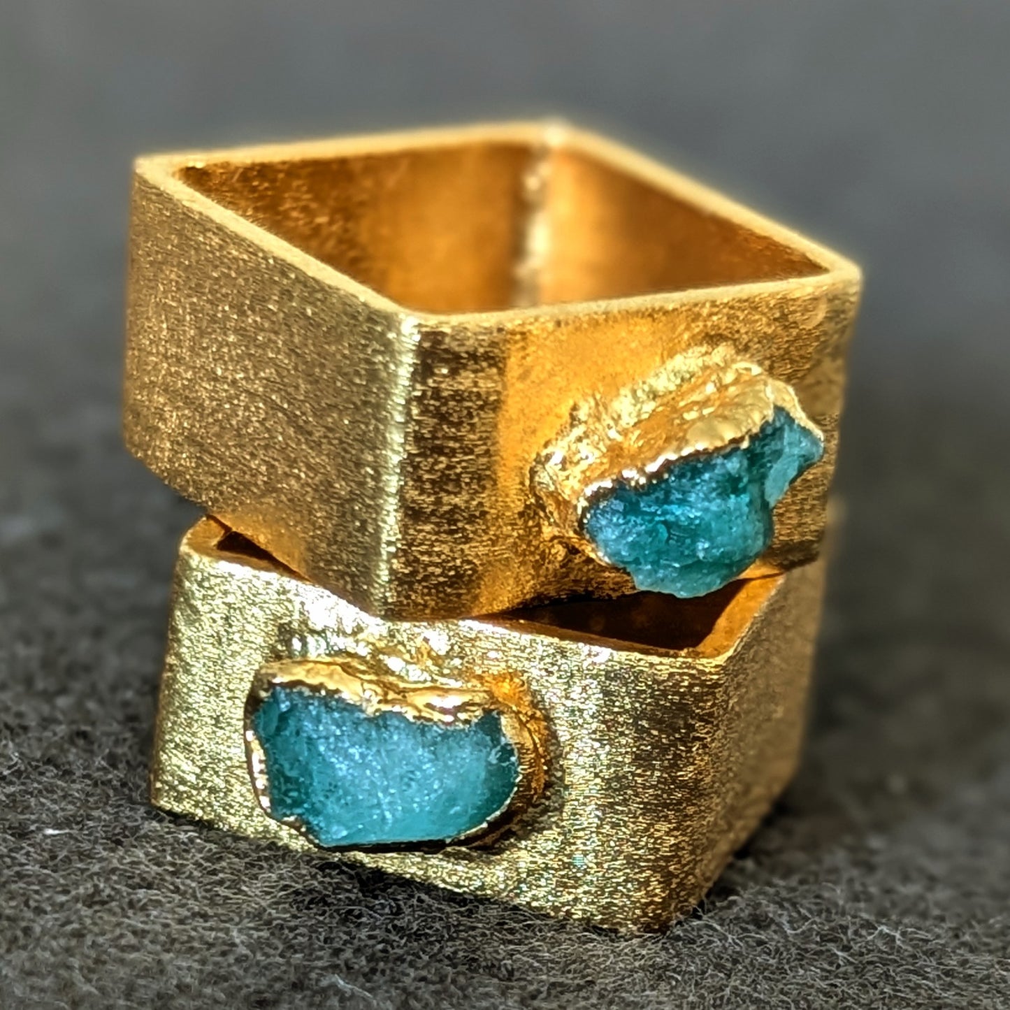 Square Emerald Alma Ring