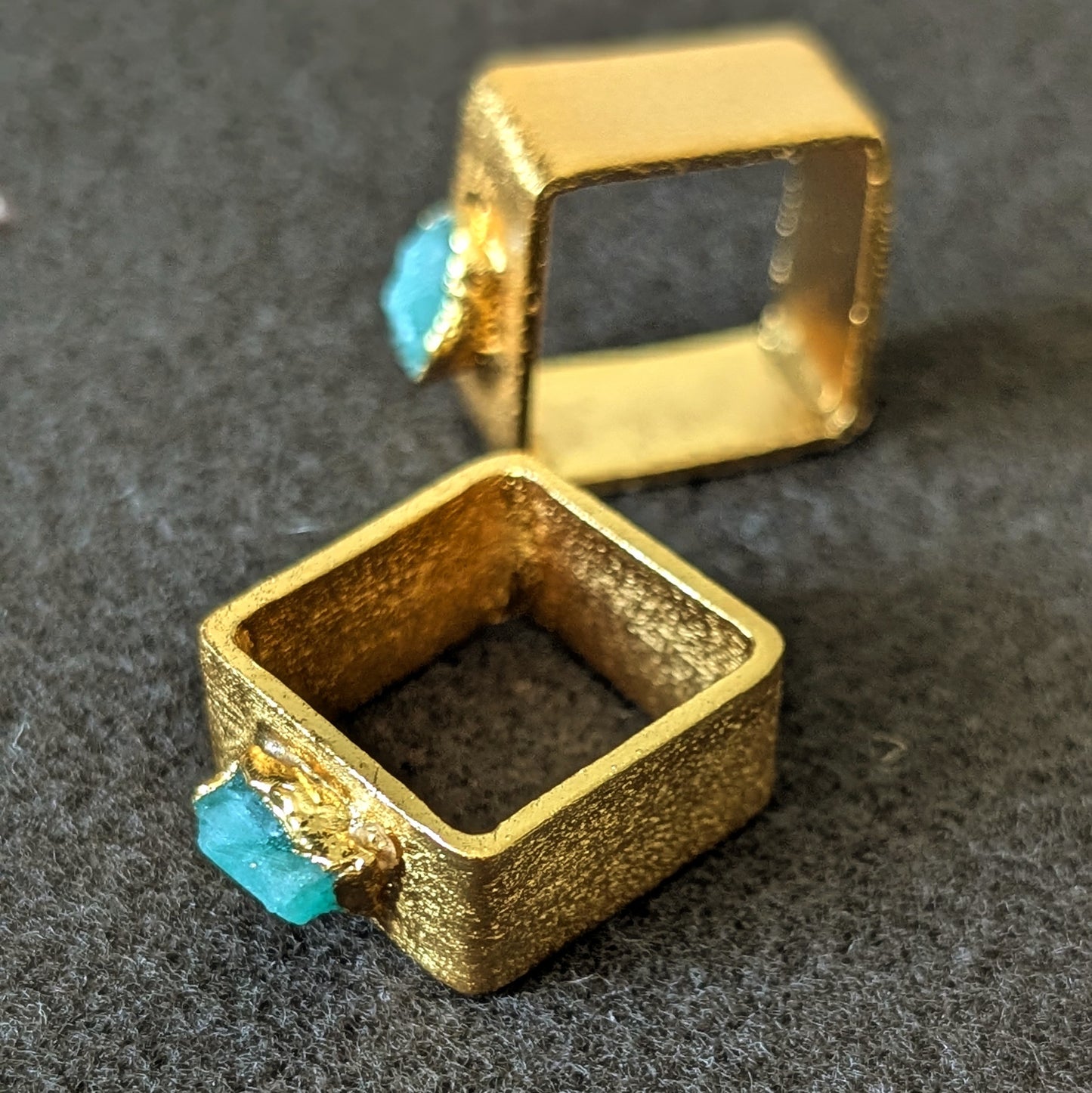 Square Emerald Alma Ring