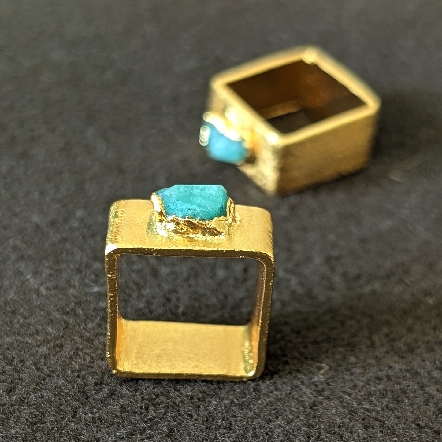Square Emerald Alma Ring