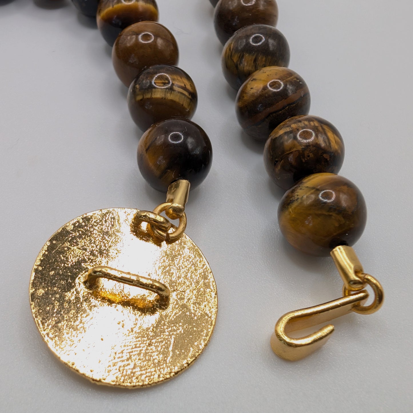 Alma Emerald and Tiger Eye Necklace