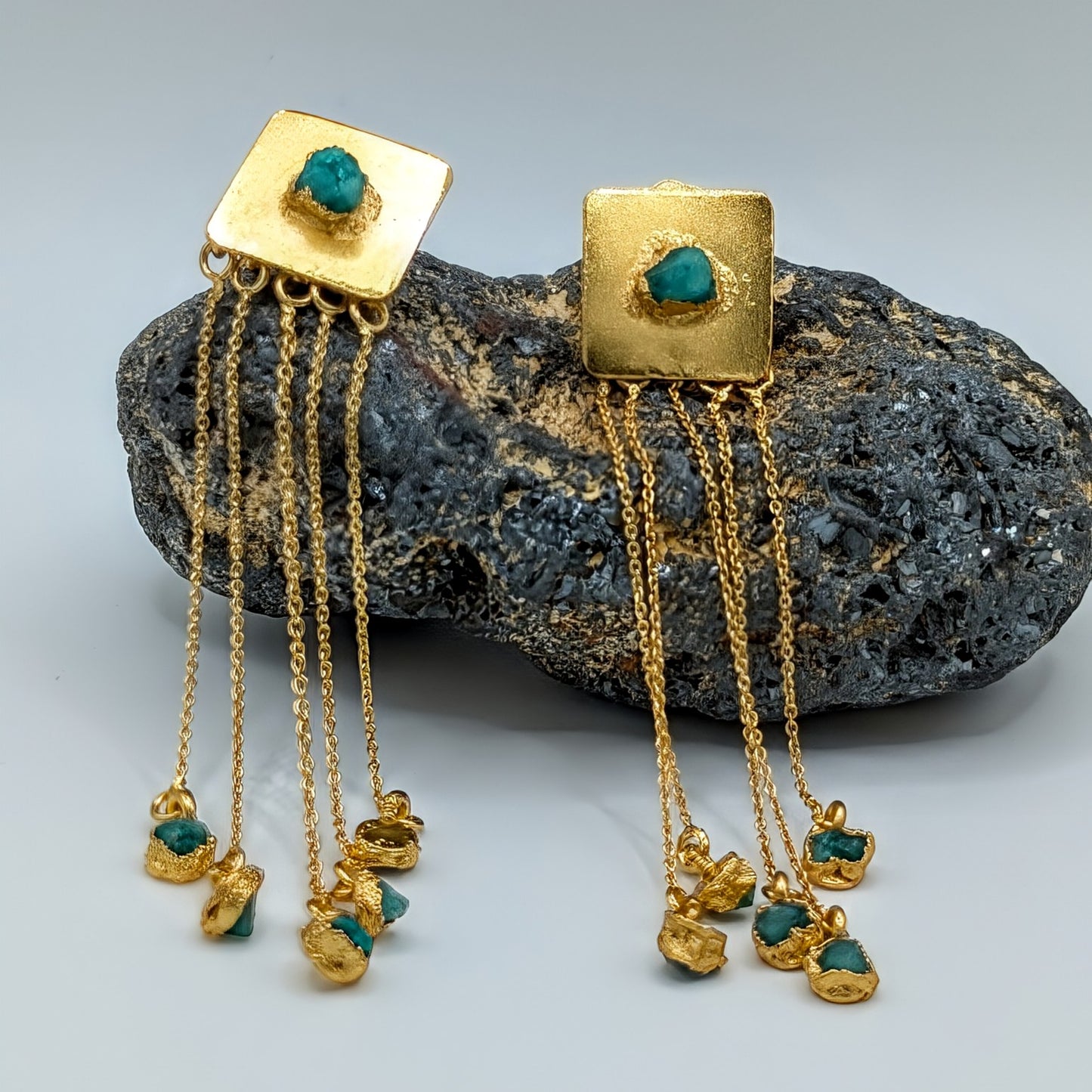 Alma-Baila Emerald Drop Earrings