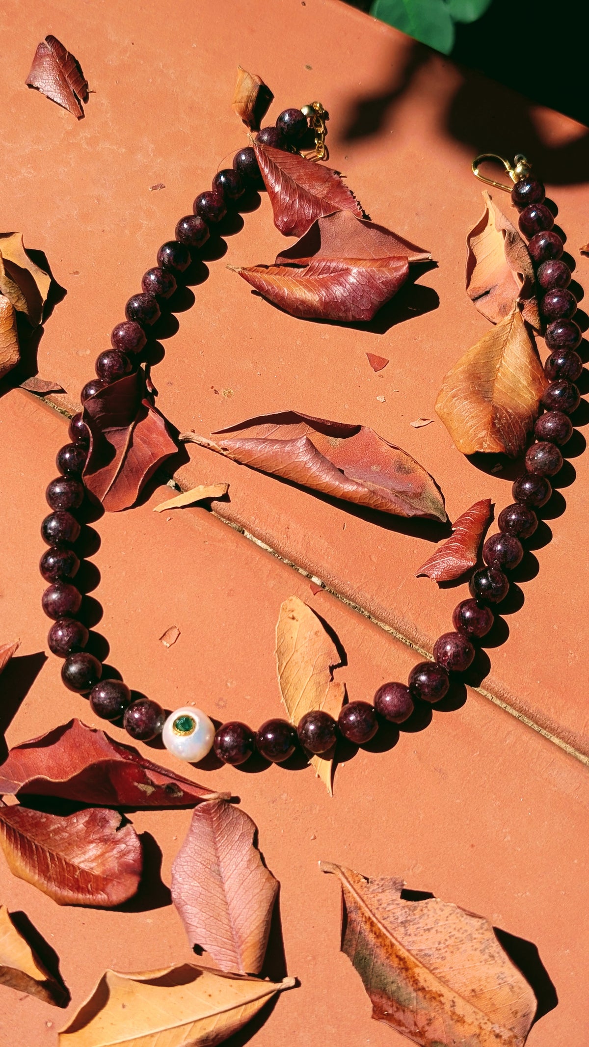 Lucrezia-Garnet Necklace