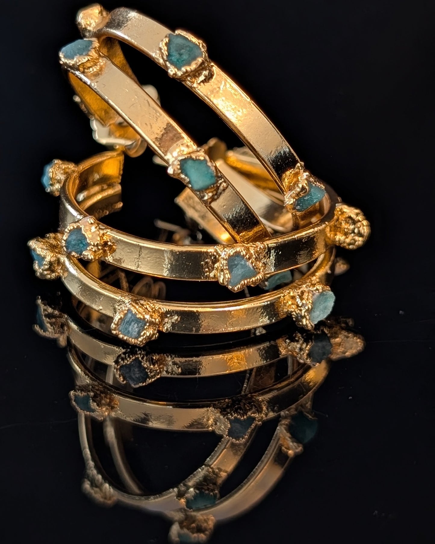 Aureliana Emerald Double Hoop Earrings